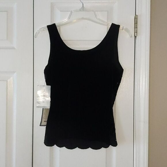 Metaphor black sequin  sleeveless top Sz S NWT - Picture 4 of 5